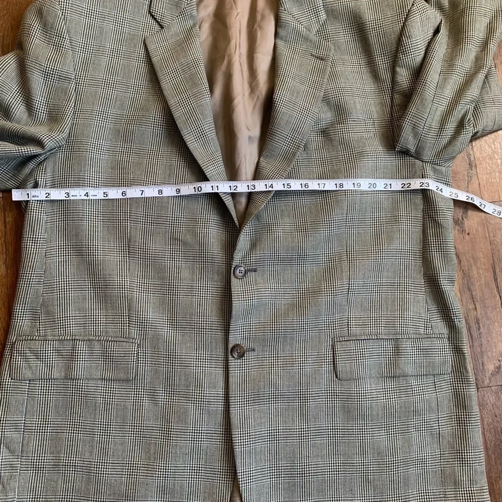 Lauren Ralph Lauren 46R Multicolor Houndstooth Suit Blazer Sports Coat.